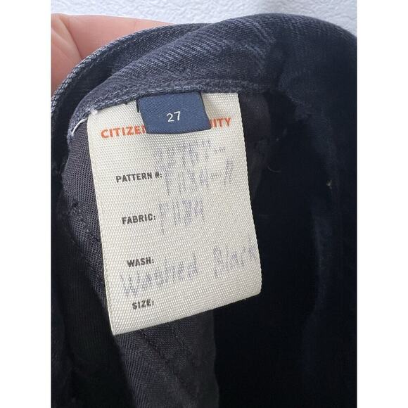 Citizens Of Humanity Premium Vintage Black Wash Jeans Size 27 High Rise - Picture 5 of 6